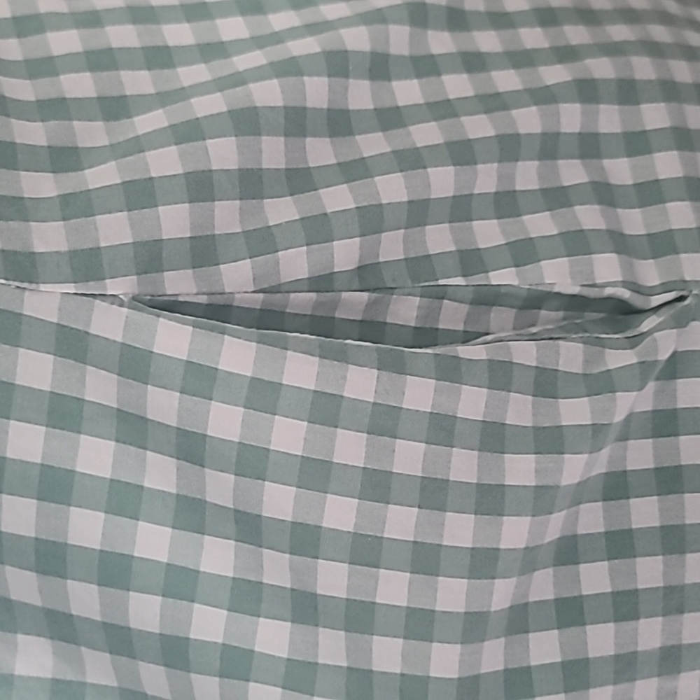 Tommy Hilfiger Sleeveless Mint Gingham Button-Front Women's Top - Picture 4 of 6